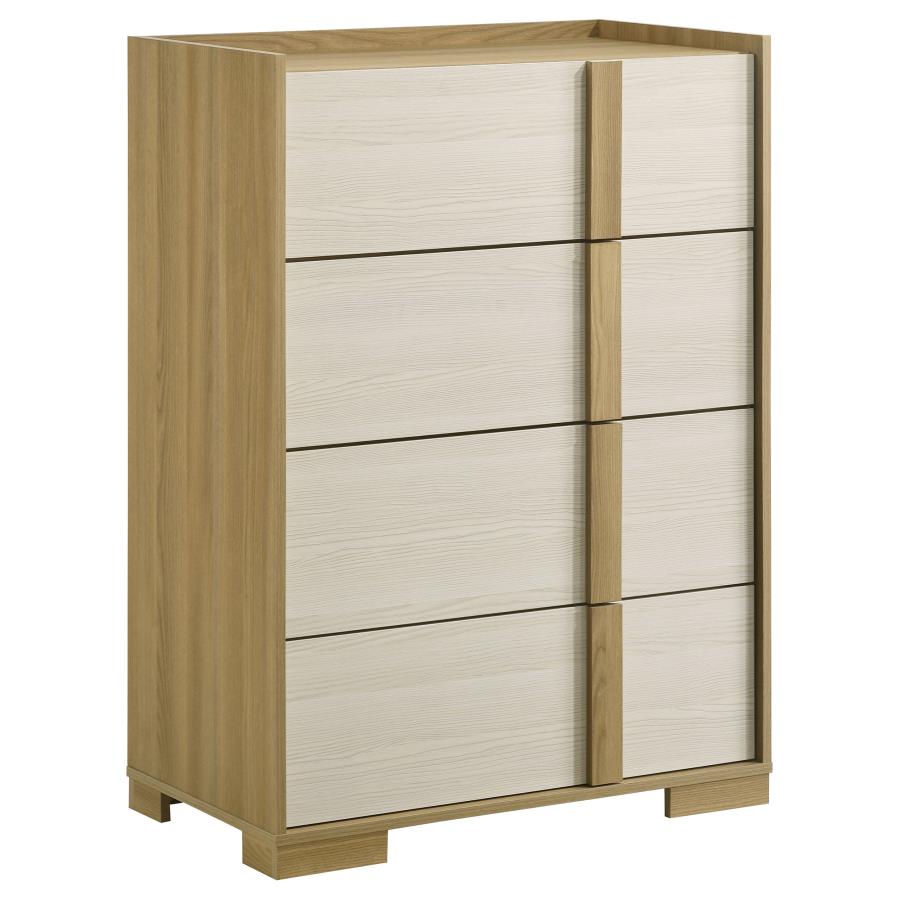 Hyland 4-drawer Chest of Drawers Natural (image for) Hyland 4-drawer Chest of Drawers Natural